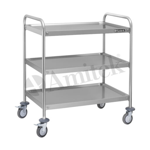 Amitek Trillebord med 3 hyller 100x60cm