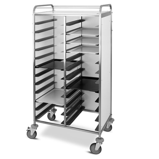 Geidervogn / Tralle for 24stk. 1/1 GN m/ vegger