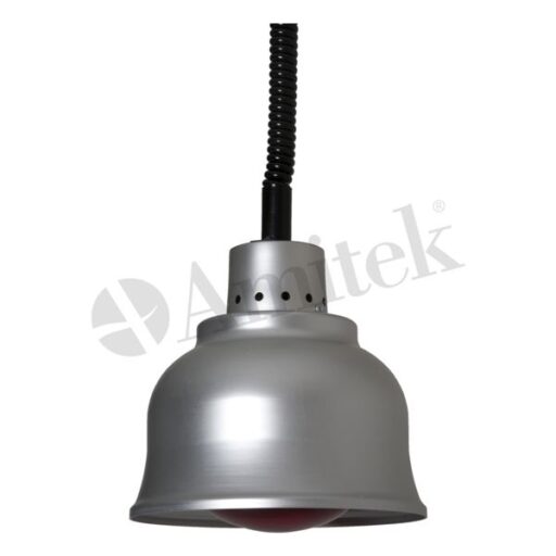 Amitek varmelampe aluminium sølv LA25