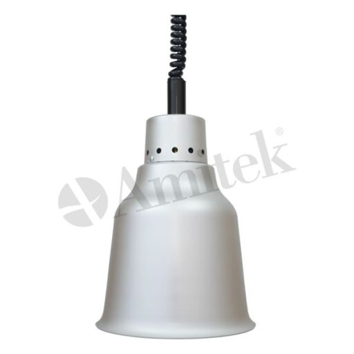 Amitek varmelampe aluminium sølv LV 25