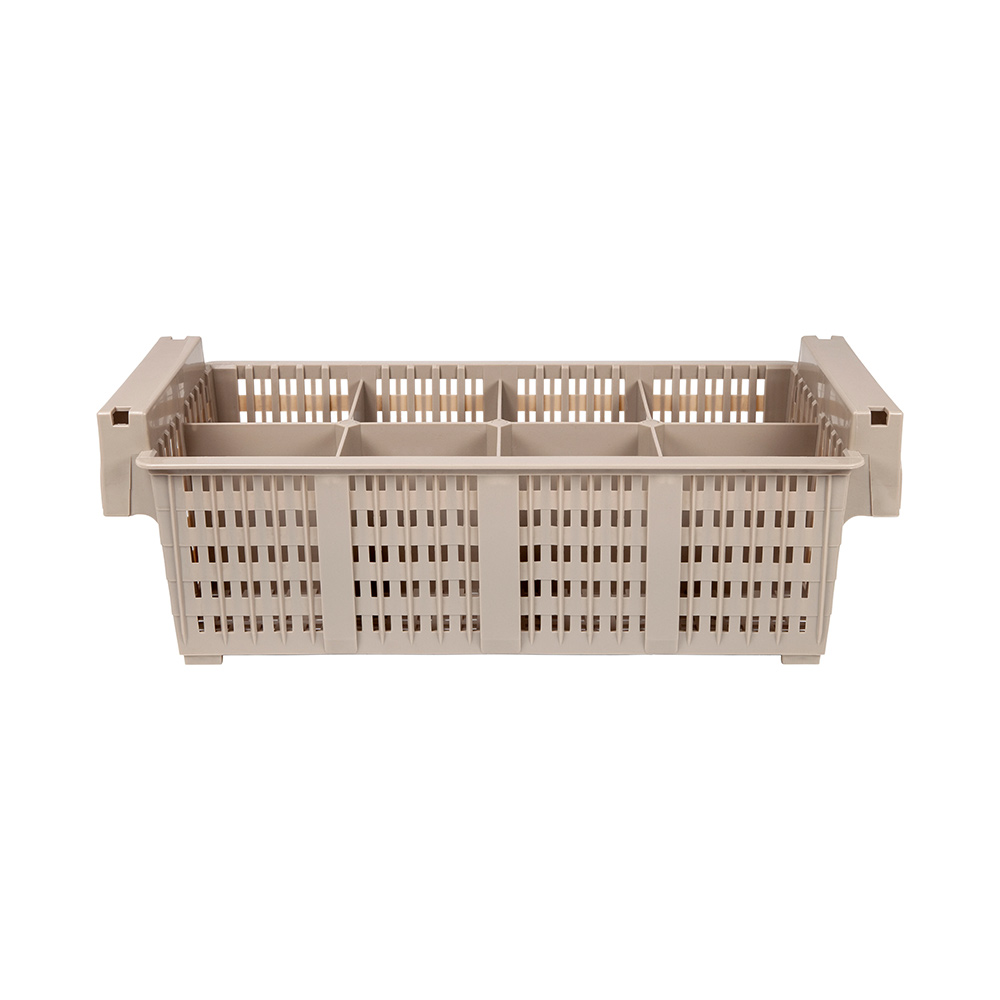 Bestikkurv 8 roms 43x21 cm, beige