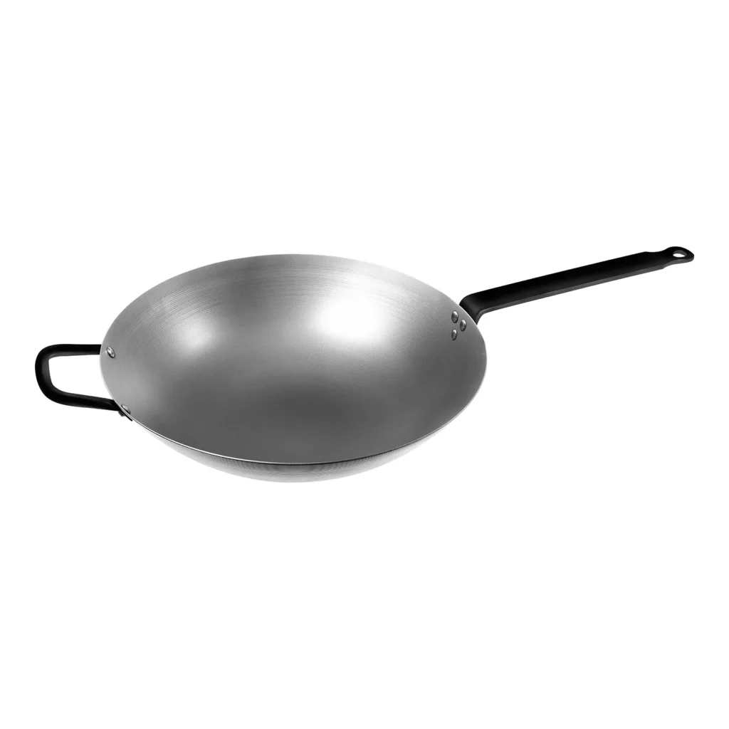 Wok panne med rund bunn 6,7 L - Ø 38 cm