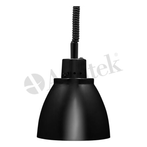 Amitek varmelampe aluminium svart NB 25