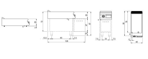 Mastro Flatgrill Enkel 900 Serie