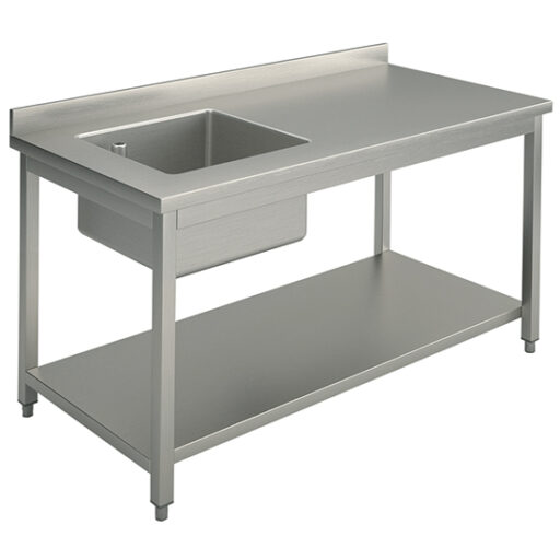 Mastro rustfri benk m/ kum 100×60