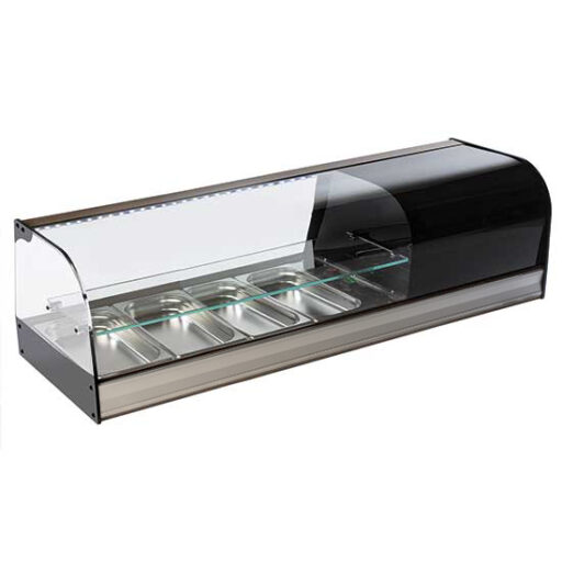 Mastro Sushirenne 4x 1/3 GN m/ glasshylle