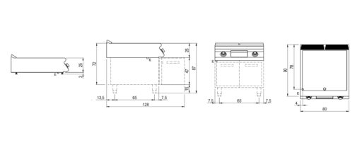 Mastro Flatgrill Dobbel 900 Serie
