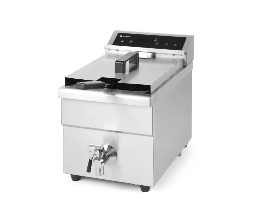 Hendi Induksjon Frityr 8 Liter 3,5 KW 1-Fas m/ Tappekran