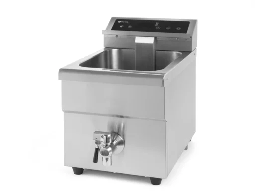 Hendi Induksjon Frityr 8 Liter 3,5 KW 1-Fas m/ Tappekran