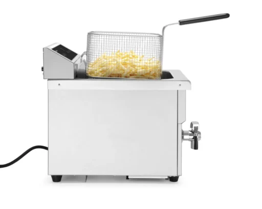 Hendi Induksjon Frityr 8 Liter 3,5 KW 1-Fas m/ Tappekran
