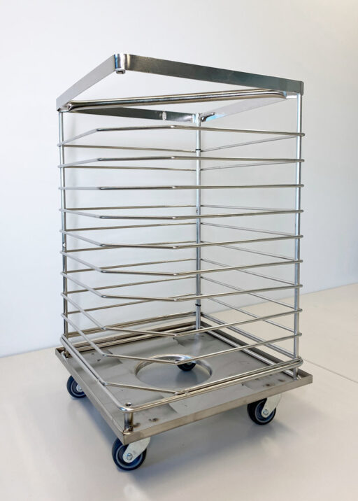 Understell på hjul til Pizzarack 30 & 40cm illustrasjonsbilde med rack