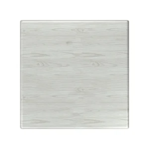 Bordplate i tre 70X70cm, White wood ovenfra