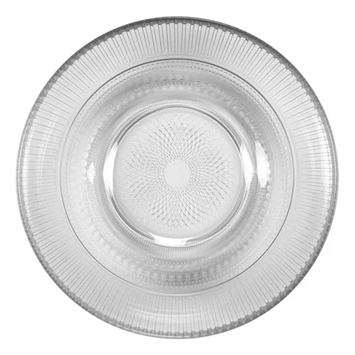 Glasskål Lousion med mønster, herdet glass sett ovenfra