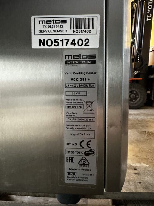 Metos Vcc Me 311+ Vario Cooking Center 400V - UTLEIE
