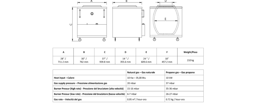 Mastro Tandoor ovn gass - Bilde 2