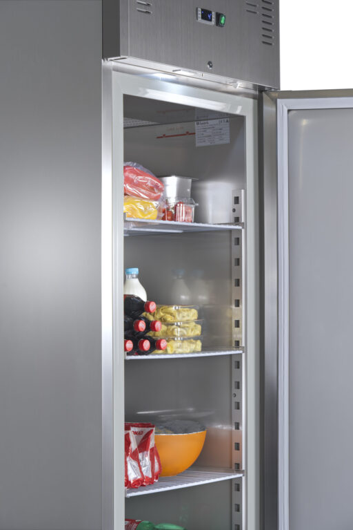 Amitek Kjøleskap, rustfritt 650 Liter 2/1 GN – Premium – 90mm isolasjon