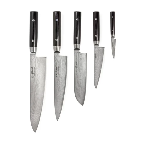 Kasumi knivsett med fem kniver - Bladlengde 8-24 cm