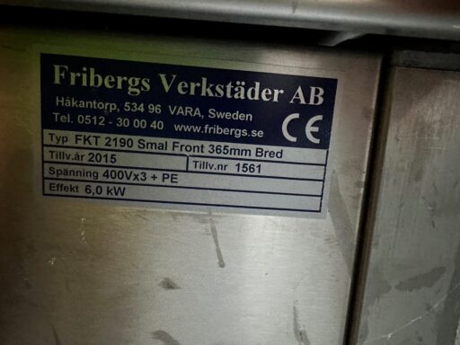 Fribergs koketopp utstillingsmodell 2 soner 400V