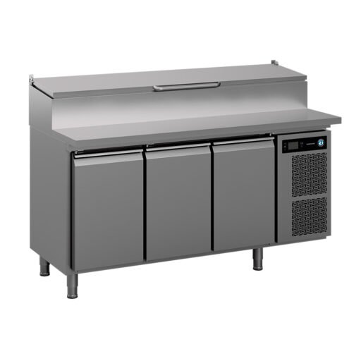 Hoshizaki Pizzakjølebenk m/ 3 dører & garnityrrenne