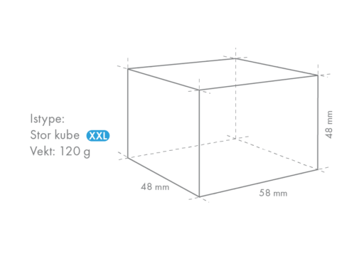 Hoshizaki Ibitmaskin 43Kg/24h - Rektangulære isbiter