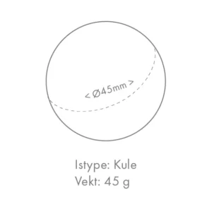 iskule tegning av størrelse