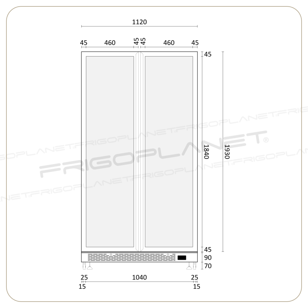 Frigoplanet akt 800 tegning front