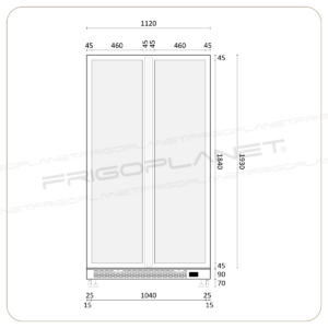 Frigoplanet akt 800 tegning front