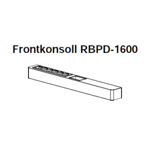 Frontkonsoll pølsedisk 1600 rustfrie bergh