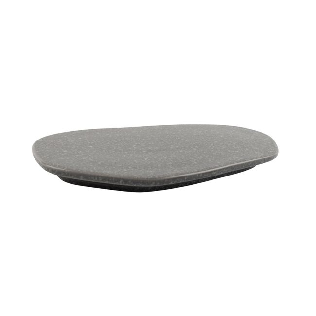 Porsgrund Natur Mørk Granitt - Organisk Asjett 19,5x11 cm