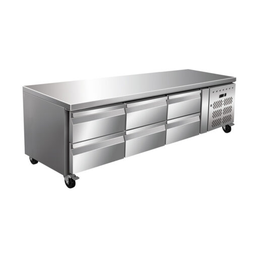 Heno Gastro Grillkjølebenk 6x GN skuffer 180x70 cm.