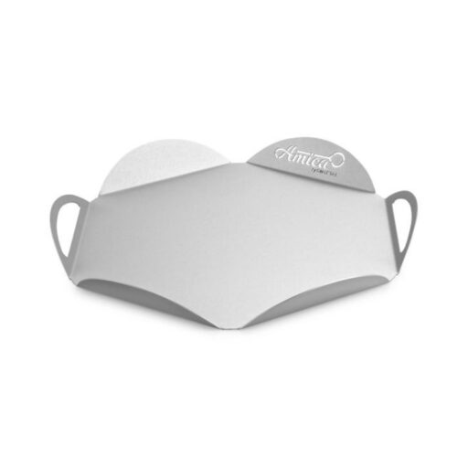 Pizzabrett / skjærebrett for pizza i aluminium, Ø33 cm