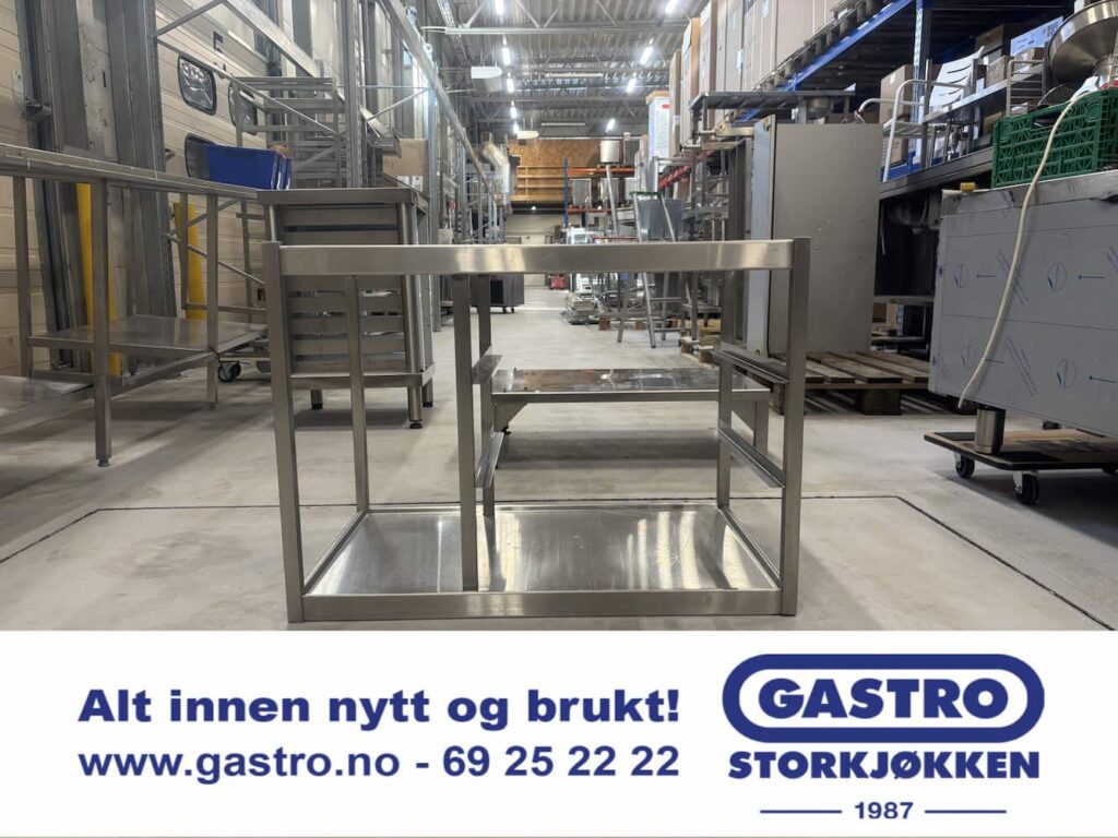 Understell/vegghylle i rustfritt stål til oppvask linje.