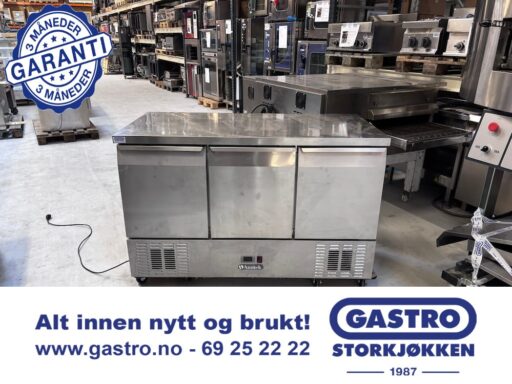 Amitek Kjølebenk m/ 3 dører 136cm