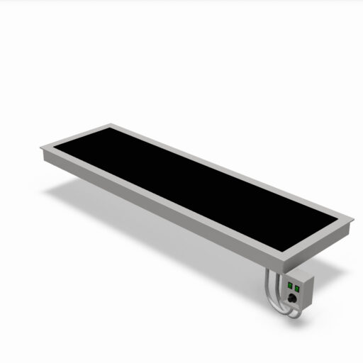 Varmeplate for nedfelling 174,7x63 cm