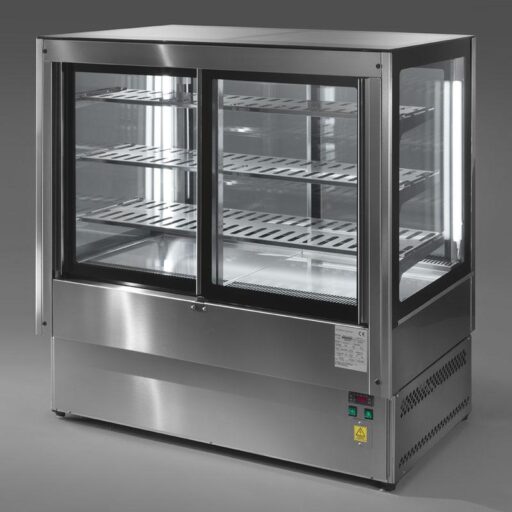 Tecnodom Evok L 4 Porte Varmedisk / Eksponeringsdisk med skyvedører 90-180cm