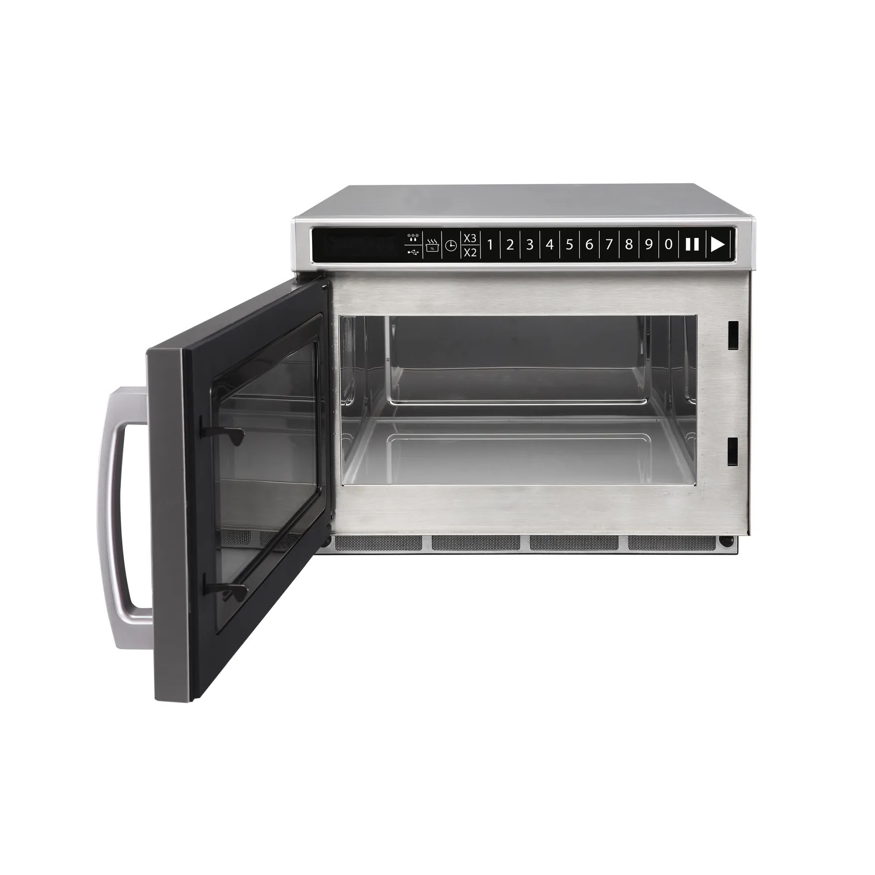 Hendi Microbølgeovn 1800W digital - 18 liter - Åpen dør