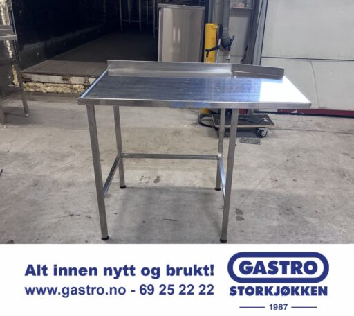 Rustfri oppvaskbenk 110x65cm med underhylle