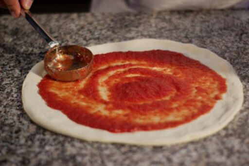 pizzaøse - pizzasaus øse til pizzadeig