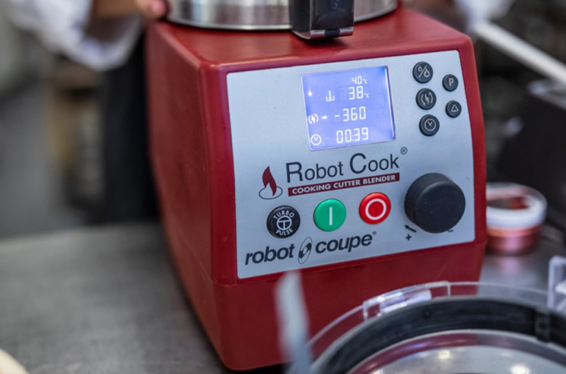 hurtighakker robot coupe mikser med varme display