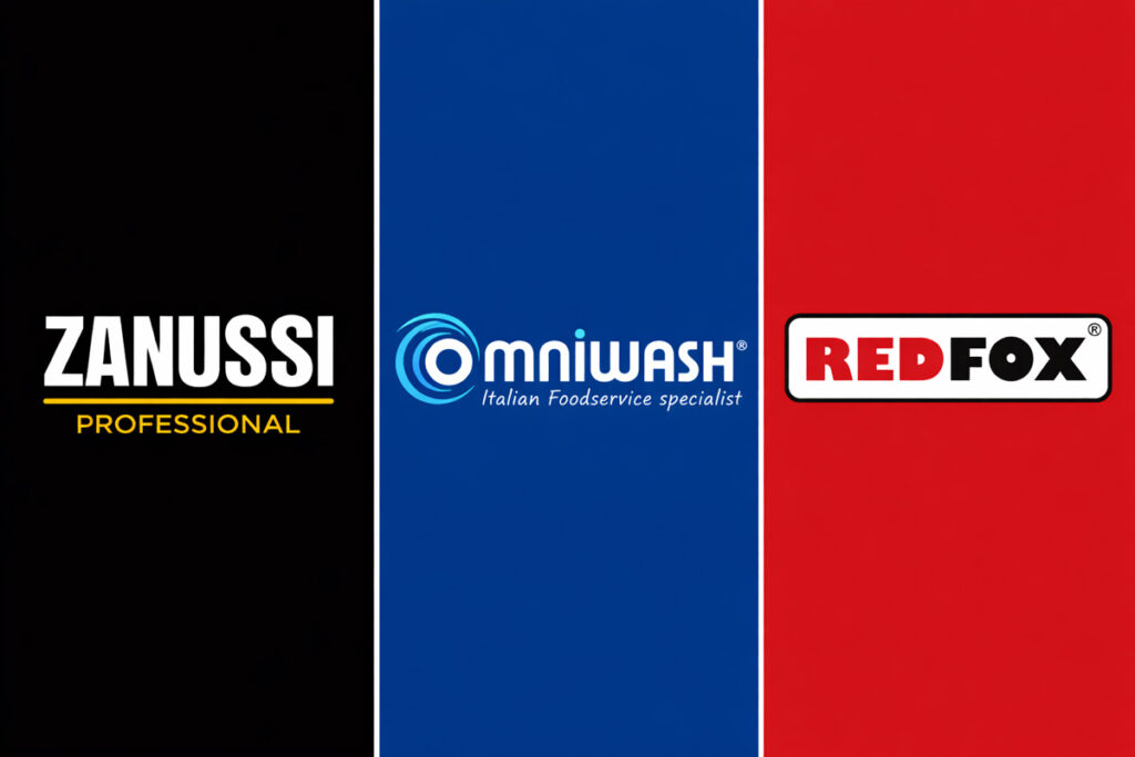 Oppvaskmaskin storkjøkken merker brands zanussi omniwash Redfox