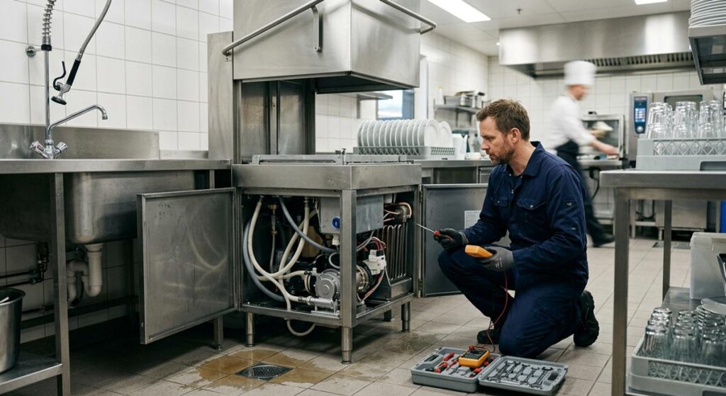 service på industrioppvaskmaskin