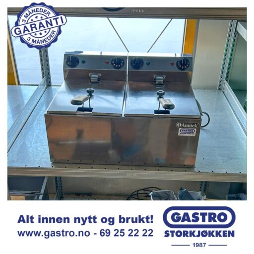 Amitek Frityr 8+8 Liter 3,25+3,25 KW 1-Fas
