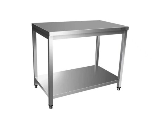 Heno Gastro Rustfri benk 100×70 cm Slett Topp