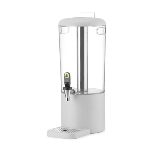 Juicedispenser 8 Liter Hvit skrå vinkel