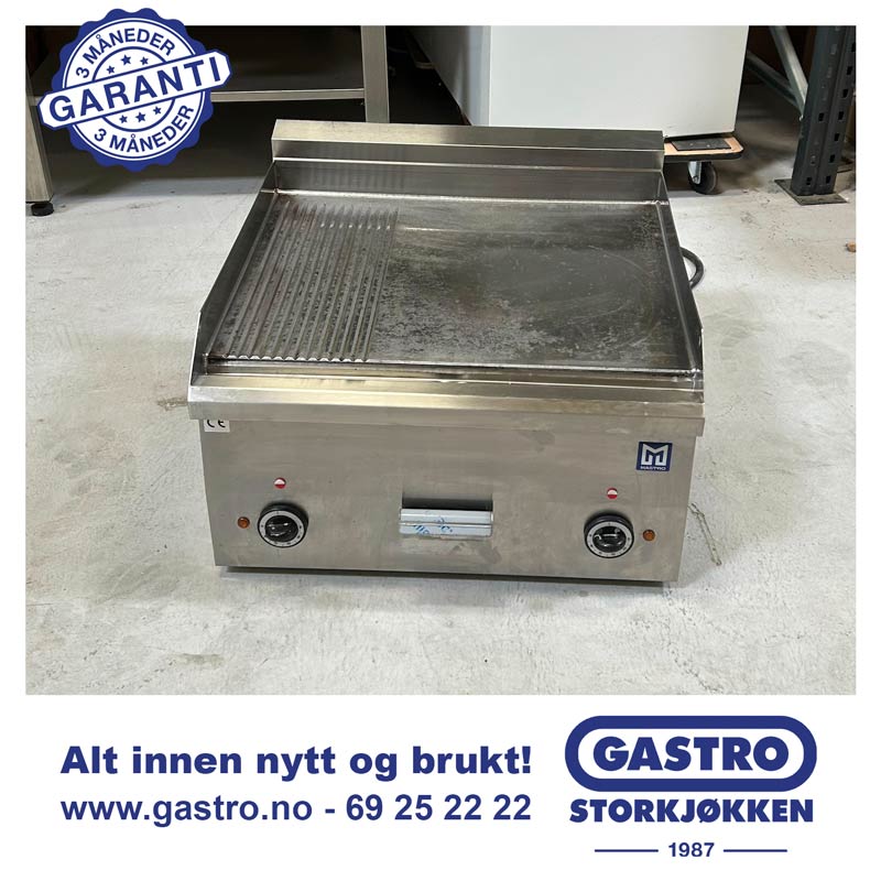 Mastro Flatgrill 60×60 cm 2/3 Slett +1/3 Riflet ( Lite brukt )