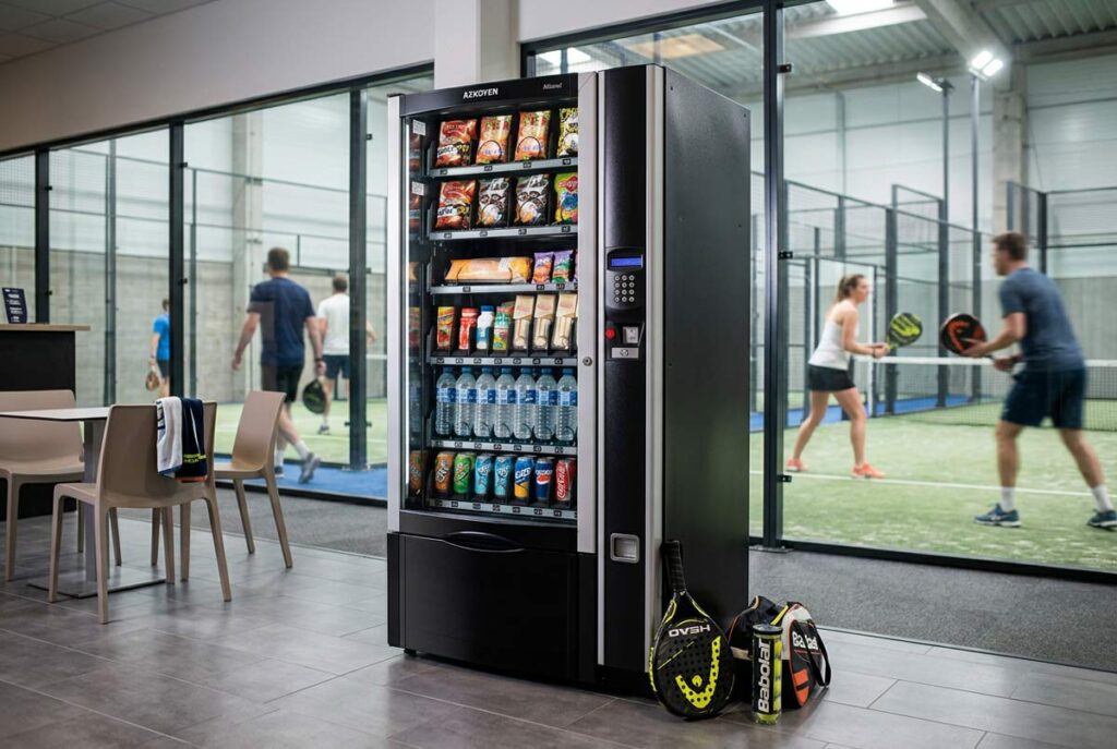 vendingmaskin på padelsenter